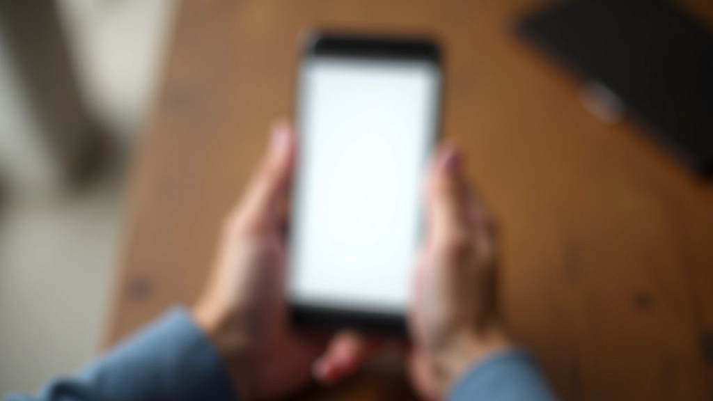 Osobni telefon u rukama s vidljivom kratkom porukom od dva reda